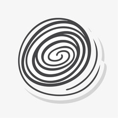 Fototapeta premium Hand-drawn spiral graphic