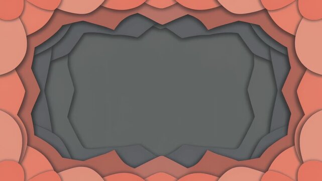 奥行きある切り絵レイヤーが縁を描く上品なフレームアニメーション背景