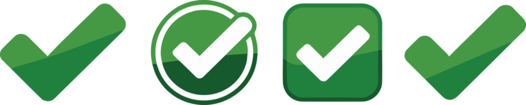 Approval check marks for business compliance and verification