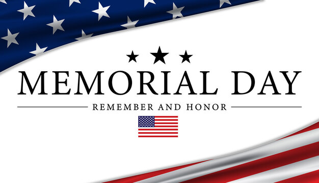 Memorial Day Background USA Flag