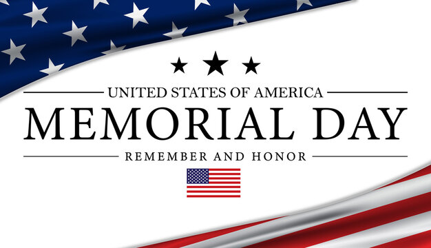Memorial Day Background USA Flag