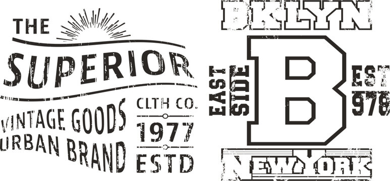 Vintage 1977 clothing brand logo featuring a sunburst and urban goods