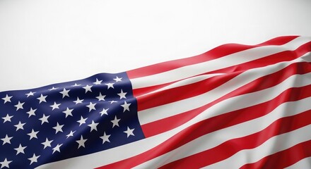 Obraz premium Celebrating flag day a close up of the american flag's stars and stripes for patriotic observance