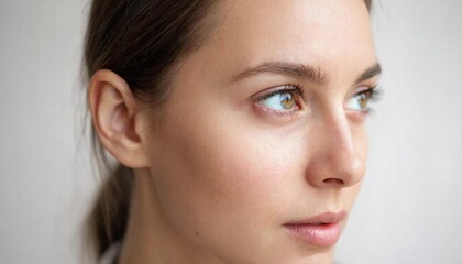 Fototapeta premium Stunning high-resolution photographs of a person looking at the world with open eyes.