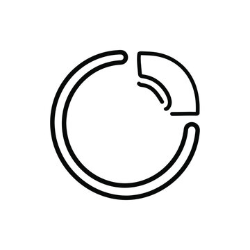 Visual Countdown Timer Monoline Doodle Icon