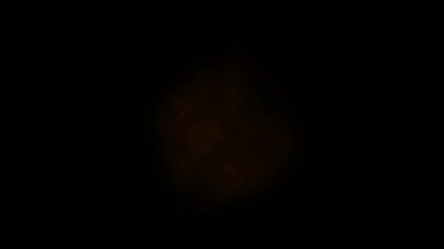 Fast shooting gun fire muzzle flash loop for video editing