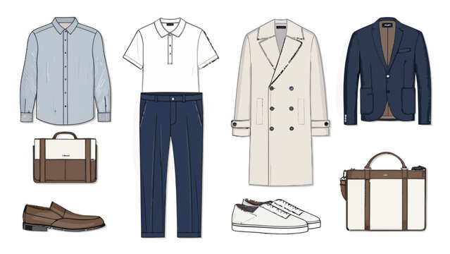 Fashionable mens clothing and accessories