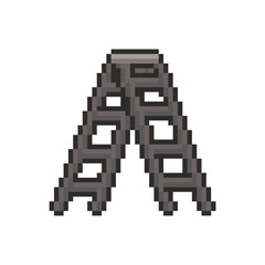 Obraz premium step ladders draw pixel art