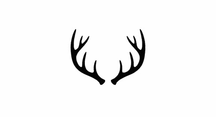 Deer antler ilustration logo vector template © NINDYA