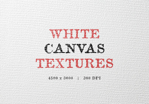 White Canvas Textures Set