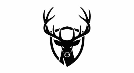Deer antler ilustration logo vector template © NINDYA