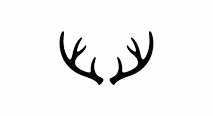 Deer antler ilustration logo vector template © NINDYA