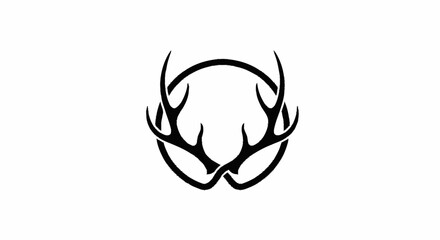 Deer antler ilustration logo vector template   © NINDYA