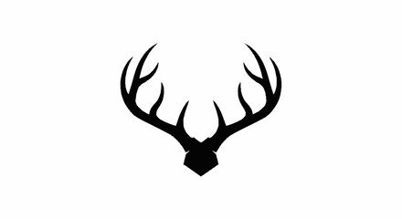 Deer antler ilustration logo vector template   © NINDYA
