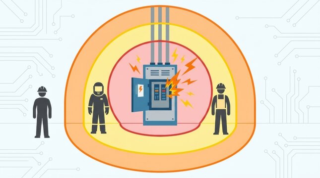 Understanding Electrical Safety Scenes in Industrial Settings Featuring Arc Flash Boundaries