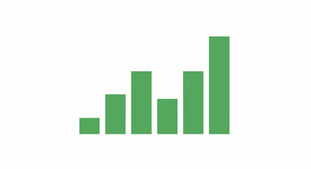 Fototapeta premium Bar chart visualizes statistical data growth and business performance metrics for professional reports.