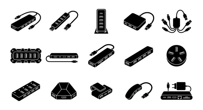 USB Hubs and Port Expanders, Technology Connection Devices, Computer Accessories Collection