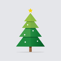 Fototapeta premium Minimalistischer Tannenbaum