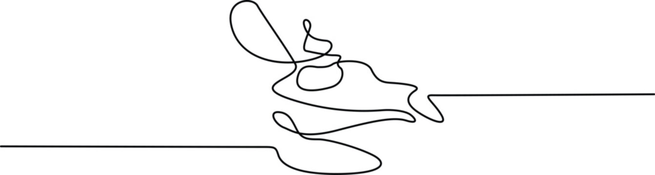 A whimsical line drawing of a bird with a long tail and a whirl of abstract shapes around it Vector