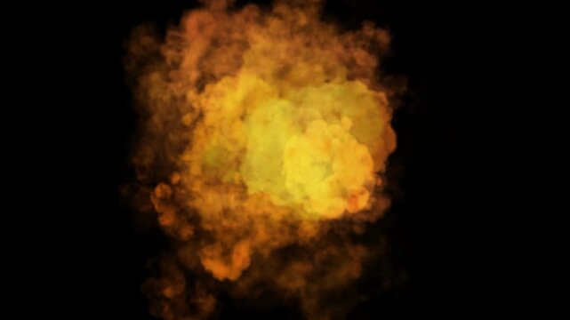 fire flames on black background motion video. explosion fire motion video