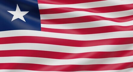 Obraz premium Liberian flag day celebration honoring the history and symbolism of the liberian national flag