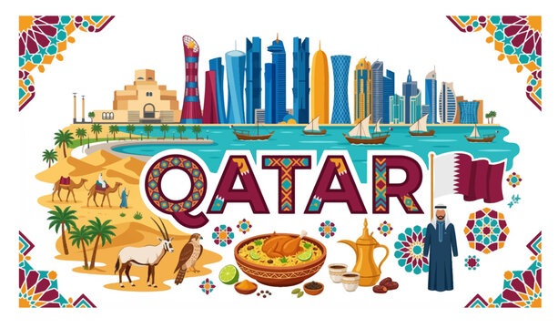 Discover Qatar's vibrant culture, iconic landmarks, and desert landscapes