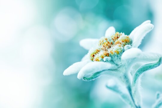 Delicate White Flower against Soft Background