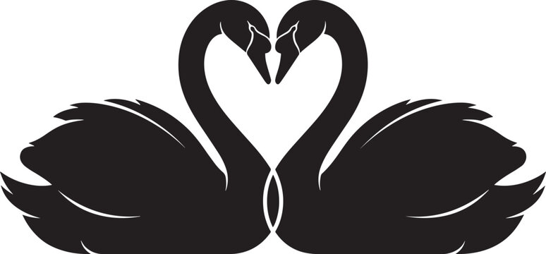 Black silhouette of a bat hanging upside down and a small bat flying isolated on a transparent background vector illustration.