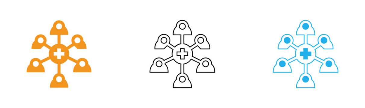 Network structures centralized distributed and hybrid models illustrated