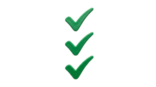 check mark on white background