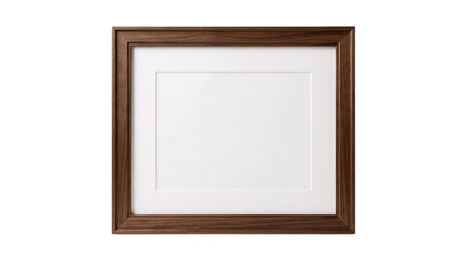 Fototapeta premium wooden frame on white