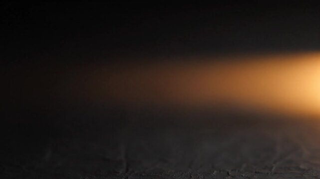 Glowing object in dark space.