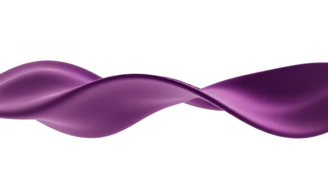 Purple silk ribbon flowing smoothly.