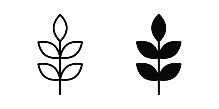 Fibre icon concept. Thin line symbol. Solid icons