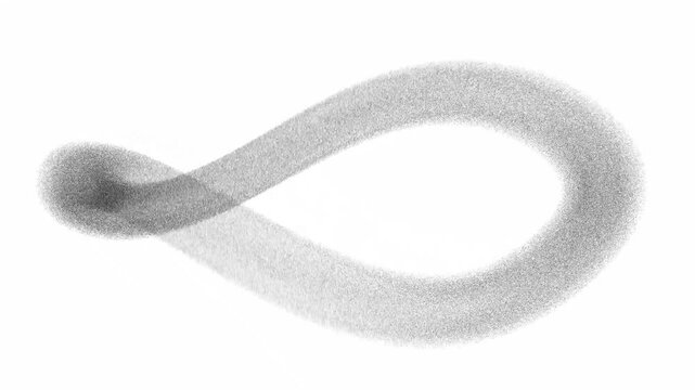 Infinity Symbol Made of Particles Loop &ndash; Abstract Endless Motion