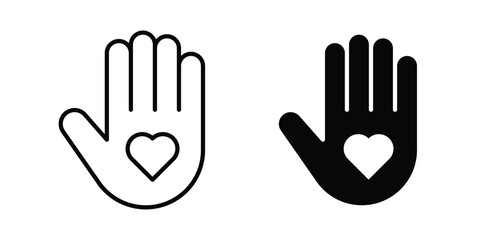 Fototapeta premium Handmade icon concept. Thin line symbol. Solid icons