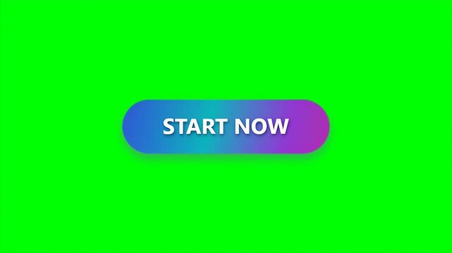 Vibrant gradient start now button with animated colors for modern website or application interface