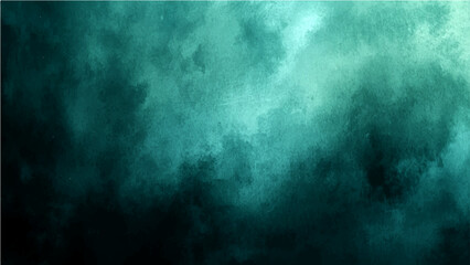 Obraz premium Vector An abstract, textural composition evokes a deep sense of mystery, with swirling turquoise hues and dramatic shadows. A masterwork of color and composition that captivates and inspires.