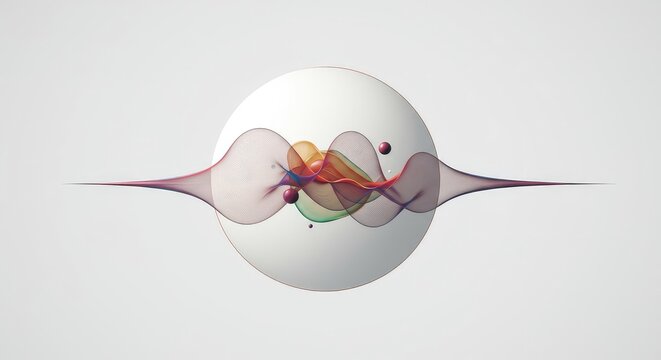 Abstract illustration showing the concept of motion and stored energy dynamics in a blank, conceptual physics framework, flow, fundamental principle, abstract design