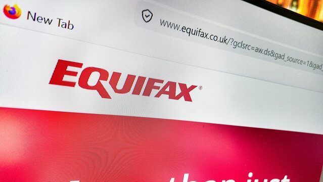 www browser displaying equifax website