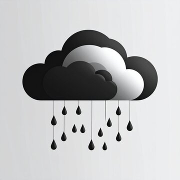 Cloud rain drops