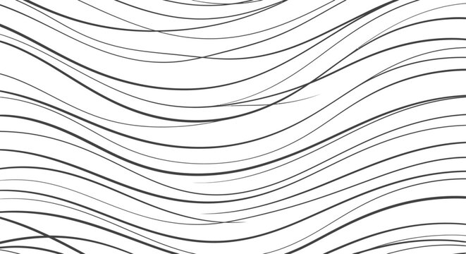 Abstract black and white wavy vector background featuring a metallic wire texture and blue steel cable curves in a modern technology pattern design