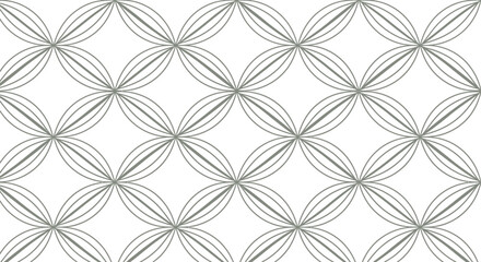 Fototapeta premium Vintage grey geometric floral ornament design featuring a seamless damask pattern for elegant textile wallpaper and vector fabric tile decoration
