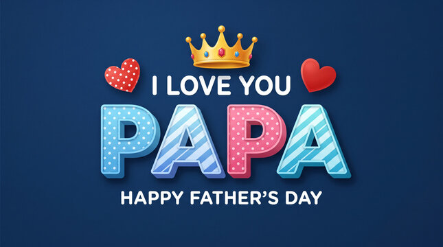 happy Father's Day background poster or banner design template celebrate in june. Promotion and shopping template for love papa styllish typography design. happy father's day poster, greetings ... See