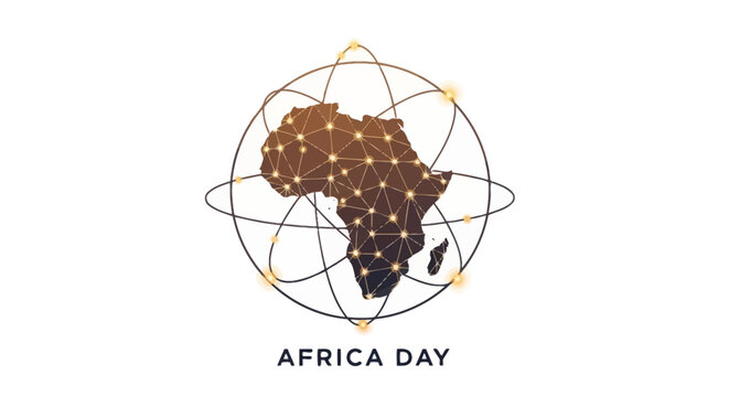 Africa Day Globe Icon Design.