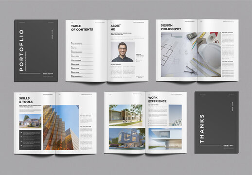 Architecture Portfolio Template Design