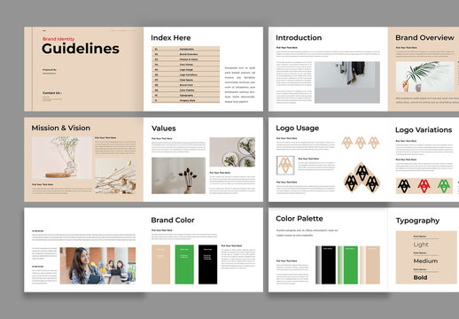 Brand Identity Design Guidelines Template