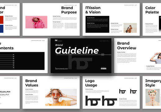 Brand Guideline Presentation Template Design