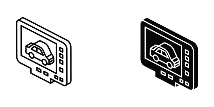 Comparison of active and inactive smartphone car tracking applications on screens