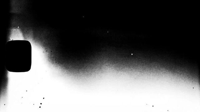 Black and White Frame Background with Overlay Dust And Glare